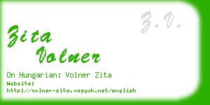 zita volner business card